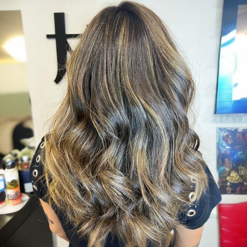 pelo_castaño_con_mechas_balayage